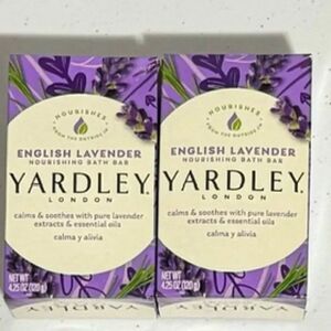 NEW Set of 2 Yardley English Lavender Moisturizing Bath Bars, 4.25-oz.